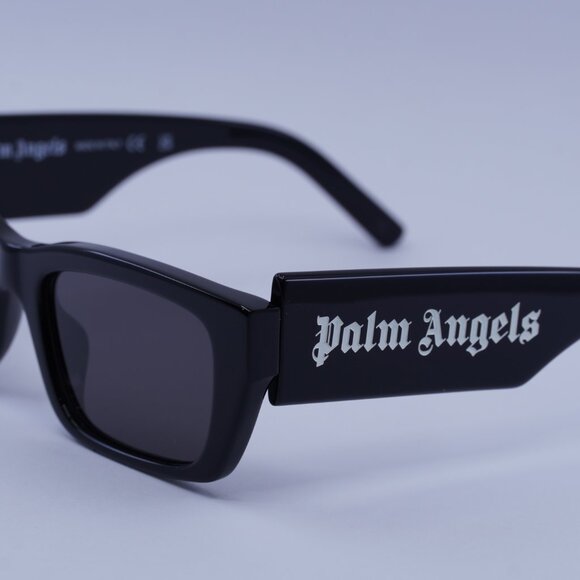 Palm Angels PERI002 PALM 1007 Sunglasses Black Rectangle Frame, Grey Lenses - Picture 3 of 10